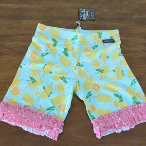 Matilda Jane ORANGE YOU GLAD Shorties 14 Popsicles Oranges Ruffle Daydream NWT